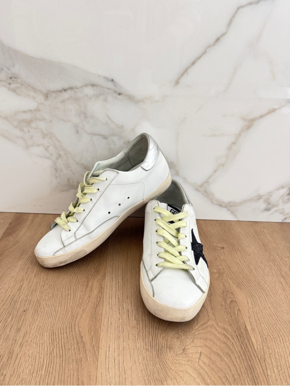 Un branded brand white & black
trainers sneakers size 38 Leather Sneaker - Picture 3 of 10